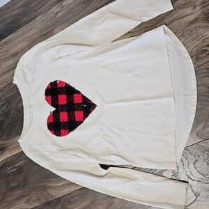 Girls Cat & Jack long sleeve, off white, S (6/6x)